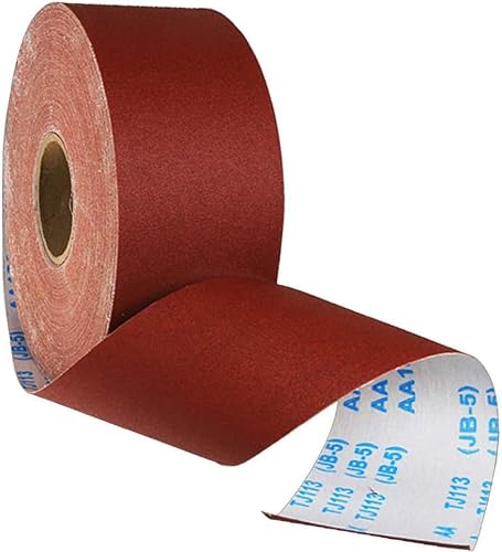 Boxonly Abrasive Sanding Rolls 5mx100mm Sandpaper Roll Polishing Tools for Metal