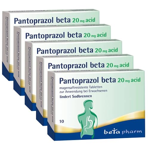 PANTOPRAZOL beta 20 mg acid magensaftres.Tabletten (5x10St)