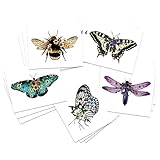 FashionTats Fairycore Temporary Tattoos | Pack of 15 | Butterflies - Bees - Dragonflies | Skin Safe | MADE IN THE USA | Removable