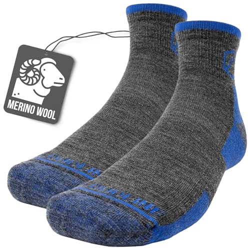 CloudLine - Merino Wool Socks for Men and Women, Wool Running Socks - Full Cushion, Anti-Blister & Moisture Wicking - 1 Pair