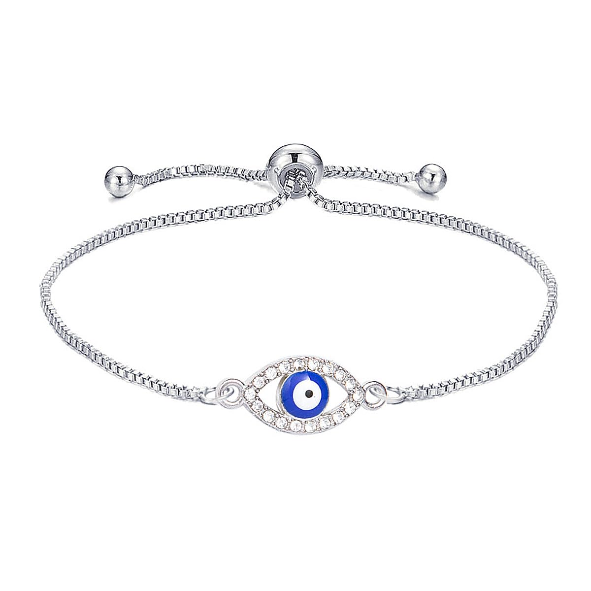 GenericEvil Eye String Bracelet - Handmade Black Protection and Lucky Friendship Bracelets - 1 Piece