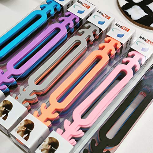 Image of KitaNo reusable silicon Mask Band for reduced pressure on Earloop- Multicolor (Pack of Two Boxes- 20pcs)