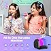 KidsFaves Cat Mini Karaoke Machine for Kids,with Wireless Microphone,Portable Bluetooth Speaker with LED Lights, Christmas Kids Toys Gifts for Girls 3-12 Year Old Party Home KTV