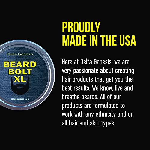 Delta Genesis Beard Bolt Xl | Styling And Conditioning Hair Product For Men | Mustache And Beard Balm | Leave-In Conditioner With Jojoba And Argan Oil | Stimulates Growth For Maximum Volume #TOP5
