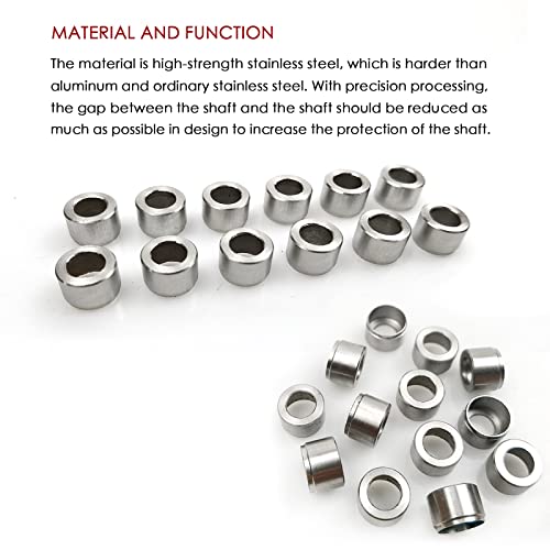 Diolili 12Pcs Archery Arrow Shaft Protection Stainless Steel Explosion-Proof Ring For Hunting Bow Arrow Equipment Accessories … #TOP1