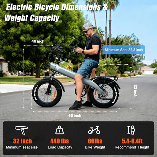 Miniatura 8 de Hx Q3 Bicicleta Eléctrica Para Adultos Con 48v 20ah Batería Extraíble,115nm Motor Potente Ebike,7 Velocidades,Frenos De Dis Hidráulicos Y Alcance 60-120km,20 X4.0 Fat Tyre Para Todo El Terreno