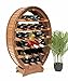 DanDiBo Weinregal Holz Stehend Weinfass 24 Flaschen Braun Flaschenregal Flaschenhalter Fass