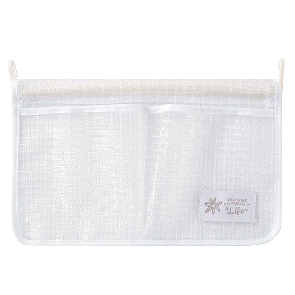 Refrigerator Door Organizer Bag, Fridge Hanging Mesh Bag, Fridge Side Door Storage Sorting Bag Container for Small Object, Household Sundries(White)