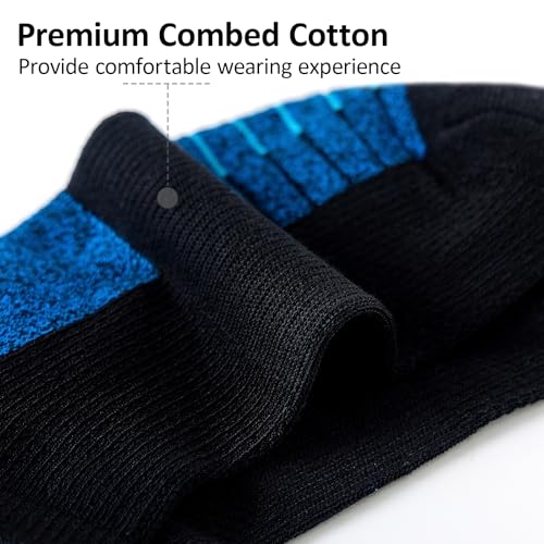 Sock Amazing 6 Pairs Unisex Premium Cotton Socks Soft Cushion No Show Sock Non Slip Low Cut Ankle Socks for Men Women Running3