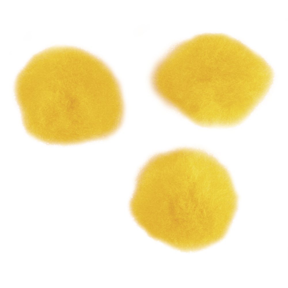 Rayher Lot de pompons, jaune, 60 pces., 15mm, 100% polyacrylamide, lavable, arts créatifs, animaux, porte-clefs, suspensions, décorations-7651230 Rayher Lot de pompons, jaune, 60 pces., 15mm, 100% polyacrylamide, lavable, arts créatifs, animaux, porte-clefs, suspensions, décorations-7651230
