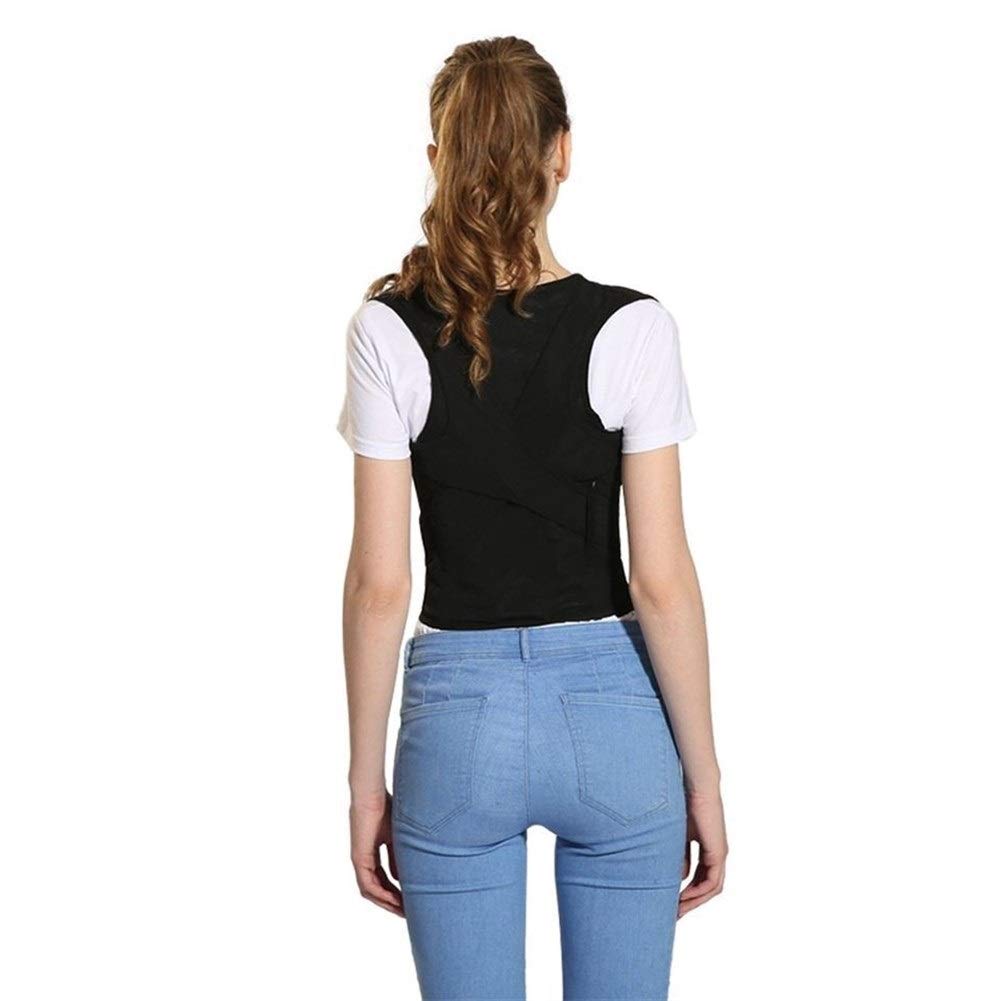 Ajustable Corrector Postura Espalda hacia Atrás por Hombres Mujer Hombro Apoyo Lumbar Columna Vertebral Cinturón Soporte Respirable Adolescente (Size : 3XL)
