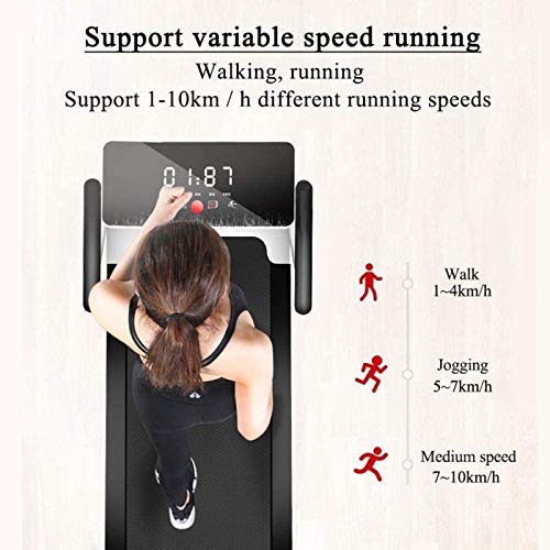 Image of Folding Motorised Treadmill Running Jogging Walking Folding Treadmill Ultra Thin and Silent, Walking Machine Portable Gym Equipment Multifunctional,