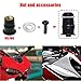 Well Nuts 100/10Pieces 5mm Well Nut M5M6 Metric Rubber Motorcycle Windshield Rivet with Accessorie for Various Projects Like Marine, Automotive, DIY(100PCS M5)