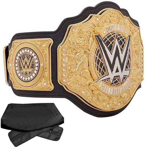World Heavyweight Championship Belt Replica Title Wrestling Adult Size belt (2mmBrass)