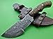TRH-001, Custom Handmade Damascus Steel Tracker Knife - Exotic Wood Handle