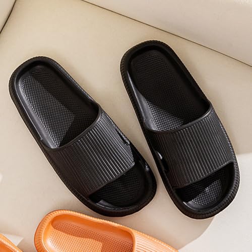 Shower Slippers for Women and Men, Bathroom Shoes House Slip-on Slides, Home Beach Wear Pool Sandals, Non-Slip Ultra Lightweight Soft Sole Indoor Open Toe Garden Footwear4