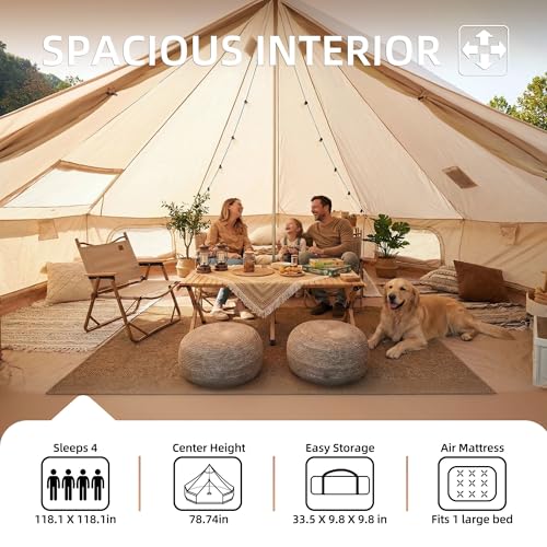 Carpa campamento 4 estaciones para 1 persona 9.8FT miniatura 5