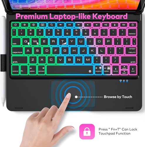 Keyboard Case for iPad Air13(M4/M3/M2)/Pro13(M5/M4)/Pro12.9(6th/5th Gen) by NUWONAYA - Used condition - Image 3