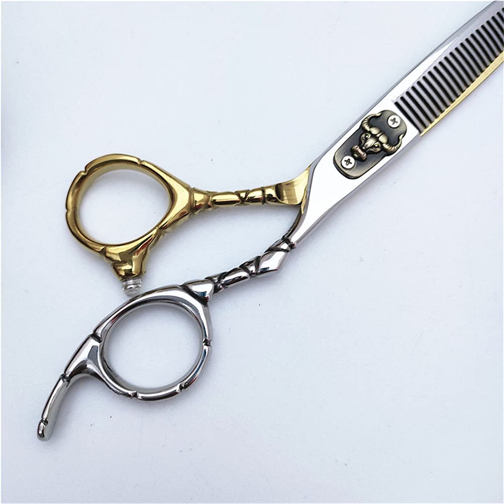 Ciseaux en Acier Inoxydable Ciseaux De Coupe De Cheveux, Coupe De Cheveux Ciseaux De Toilettage pour Hommes, pour Hommes Femmes Enfants Animaux Domestiques Salon Salon Coiffeur