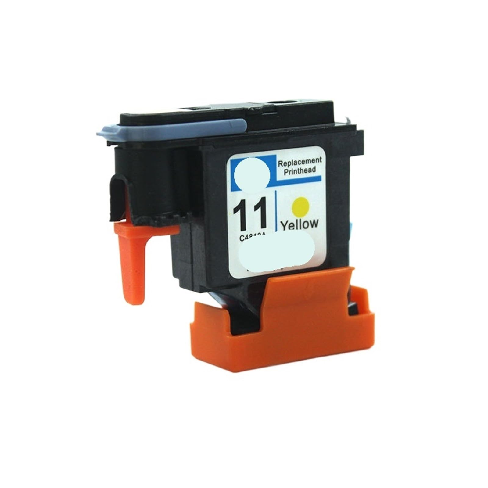 Testina di stampa, compatibile con HP, C4810A 100 500 510 | 11 nero; 800, 1000, 1100, 1200, 110, 111, 120; per tracciatura CAD/GIS e grafica grande formato(1PC Yellow)