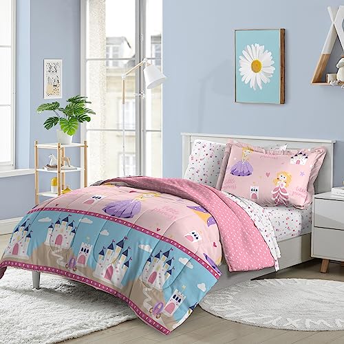 Dream Factory Kids 5-Piece Complete Bed Set Easy-Wash Super Soft Microfiber Comforter Bedd