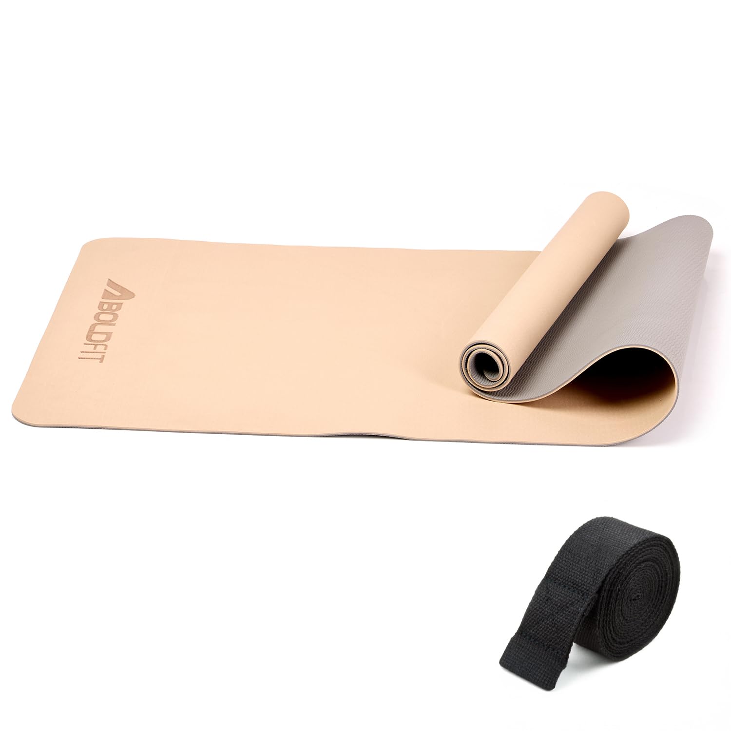 Boldfit Yoga Mat for Women & Men 6mm Alignment TPE Rubber Material Extra Thick Exercise Yoga Mats for Men for Workout at Home Fitness Exercise Mats Anti Skid Gym Mat