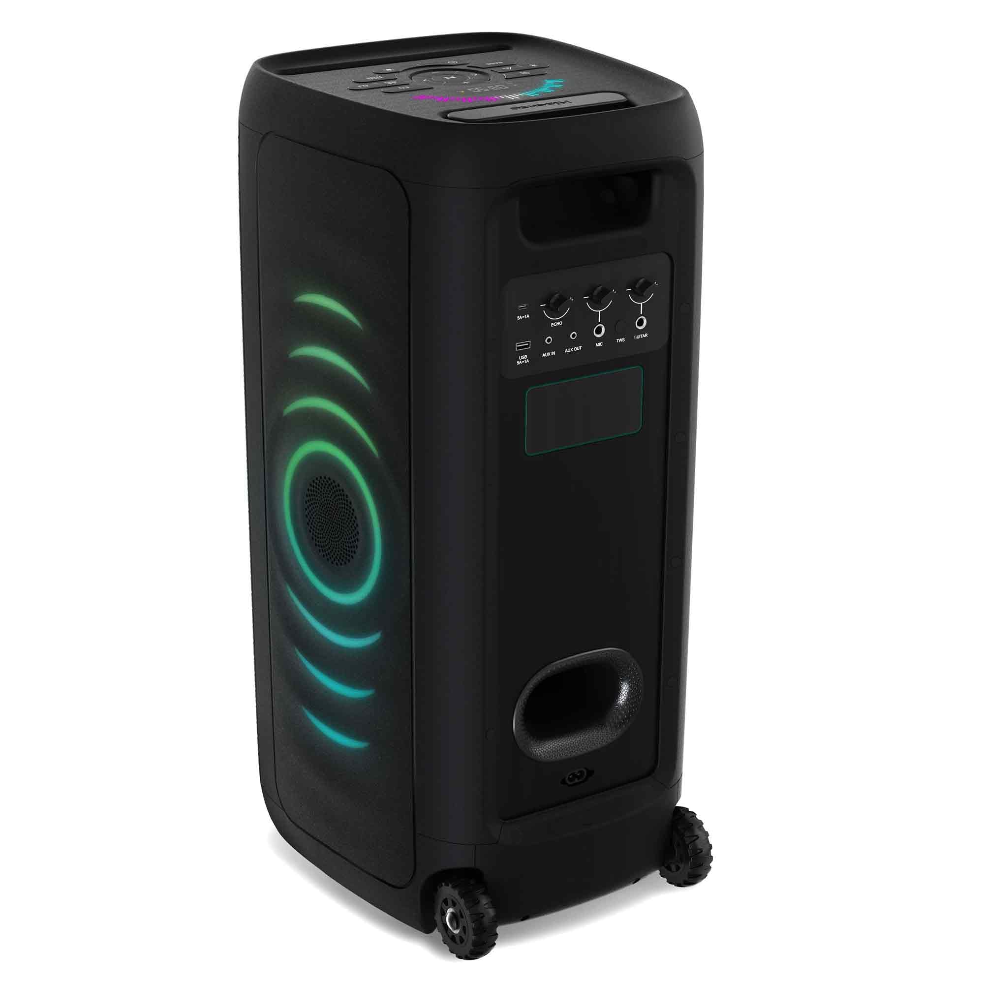 Hisense Party Thunder, 620 W Maximale Audioleistung, AI Lichtshow, 18 Stunden Akkulaufzeit, Auracast™ Receiver, Transportierbar, ConnectLife, IPX4 Wasserdicht, AI Vocal Fader, Bluetooth 5.4