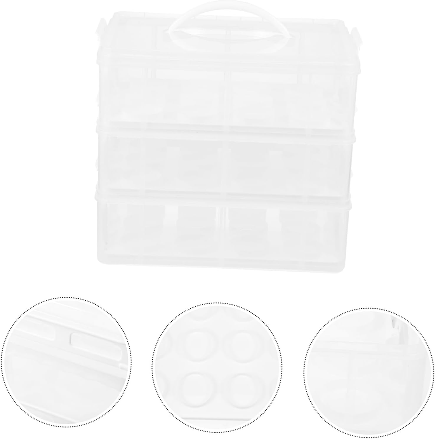 Ciieeo Plastic Cake Carrier Box Cake Transport Case Cupcake Boxes for Storage Reusable Dessert Packaging