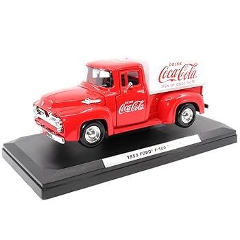 Amazon.com: Motor city classics | Coca-Cola 1955 Ford F-100