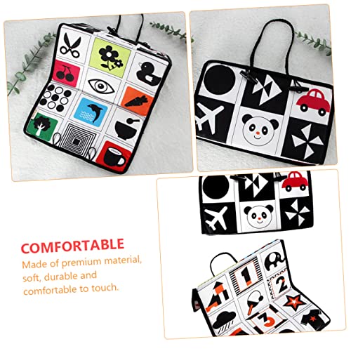 VICASKY pingente de espelho divertido brinquedo de bebê branco preto brinquedos do espelho do bebê b