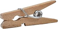 Vista 146 de JAM PAPER Wood Clip Clothespins - Small - 7/8 Inch - White - 50 Clothes Pins/Pack