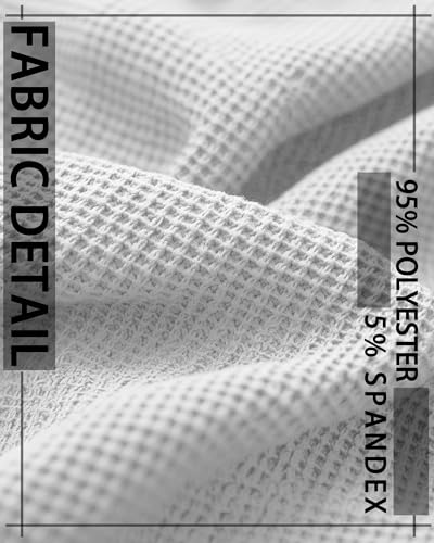 Ficerd 3 Pack Men's Short Sleeve Waffle Knit Shirts, Casual Textured Crew Neck Summer T-Shirts Lightweight Solid Pullover Tee2