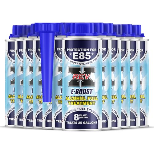 REV X E-Boost E85 & Alcohol Fuel Additive - 8 fl. oz. (12 Pack)