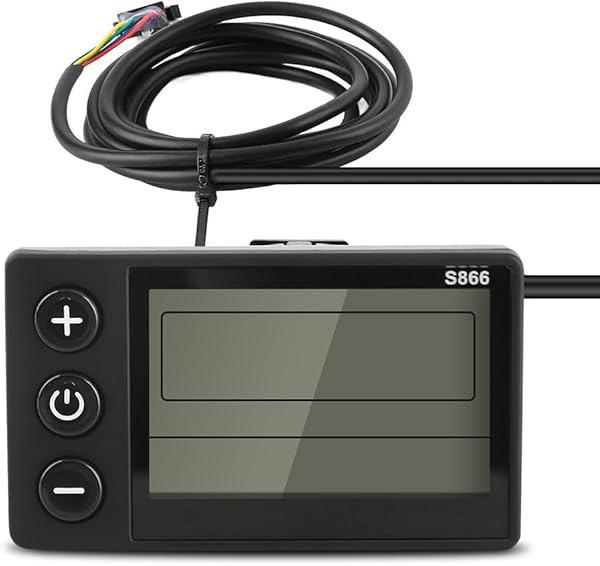 LCD Display, 24V 36V 48V ElectricBike Control Panel LCD Display Meter for Scooter Modification