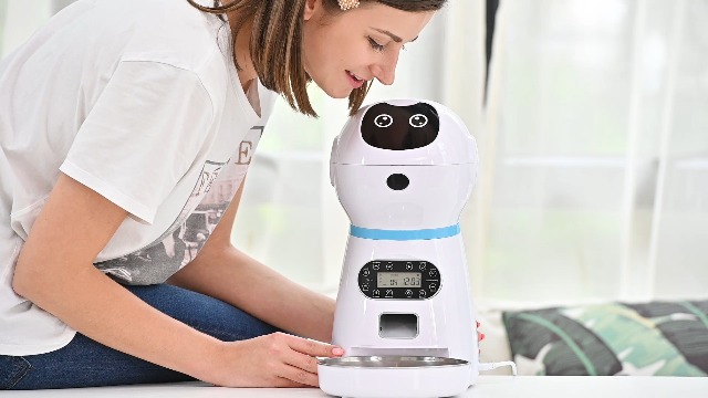 Nufun 3.5L Automatic Cat Dog Feeder,10s Voice Recorder Indoor Timed Auto Feeders Dry Food Dispenser Container for Small… - Image 7