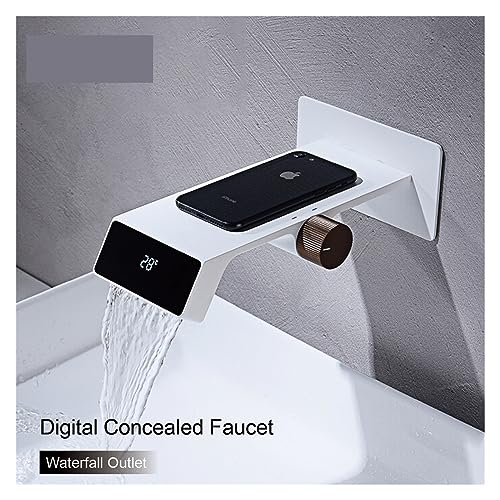 Robinet de bassin à double commande pour vasque haute et design mural