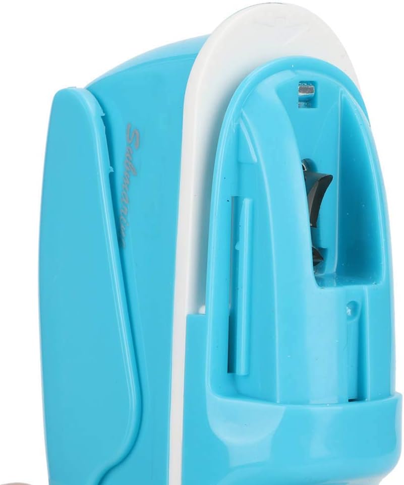Stapleless Stapler - Crimp No Holes, Labor Saving ABS Material, Blue image 3