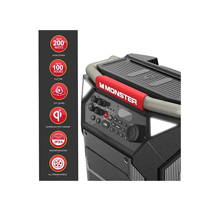 Monster Rockin’ Roller 270 Portable Indoor/Outdoor Wireless Speaker