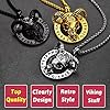 FaithHeart Satan Goat Pendant Necklace for Male Punk Style Viking Runes Jewellery 316L Stainless Steel Baphomet Accessories Amulet Gifts for Graduation #4