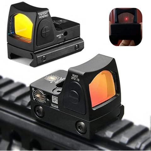 FIRECLUB Airsoft RMR style Mini Micro Red Dot Sight Black w/Side ON/OFF switch Cover
