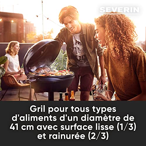 Barbecue électrique SEVERIN PG 8541 avec grille en fonte d'aluminium 2000W - 4