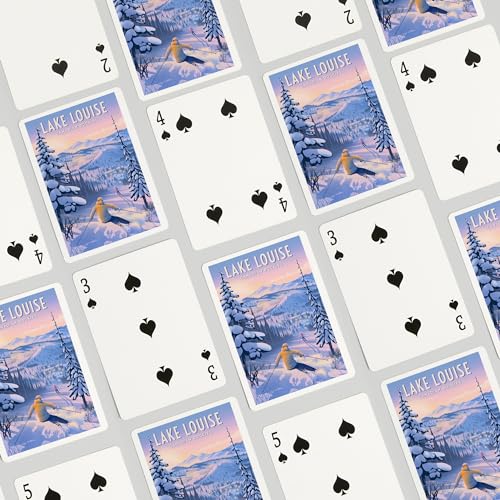 Naipes poker Lake Louise, Canadá, 52 cartas para adultos miniatura 4