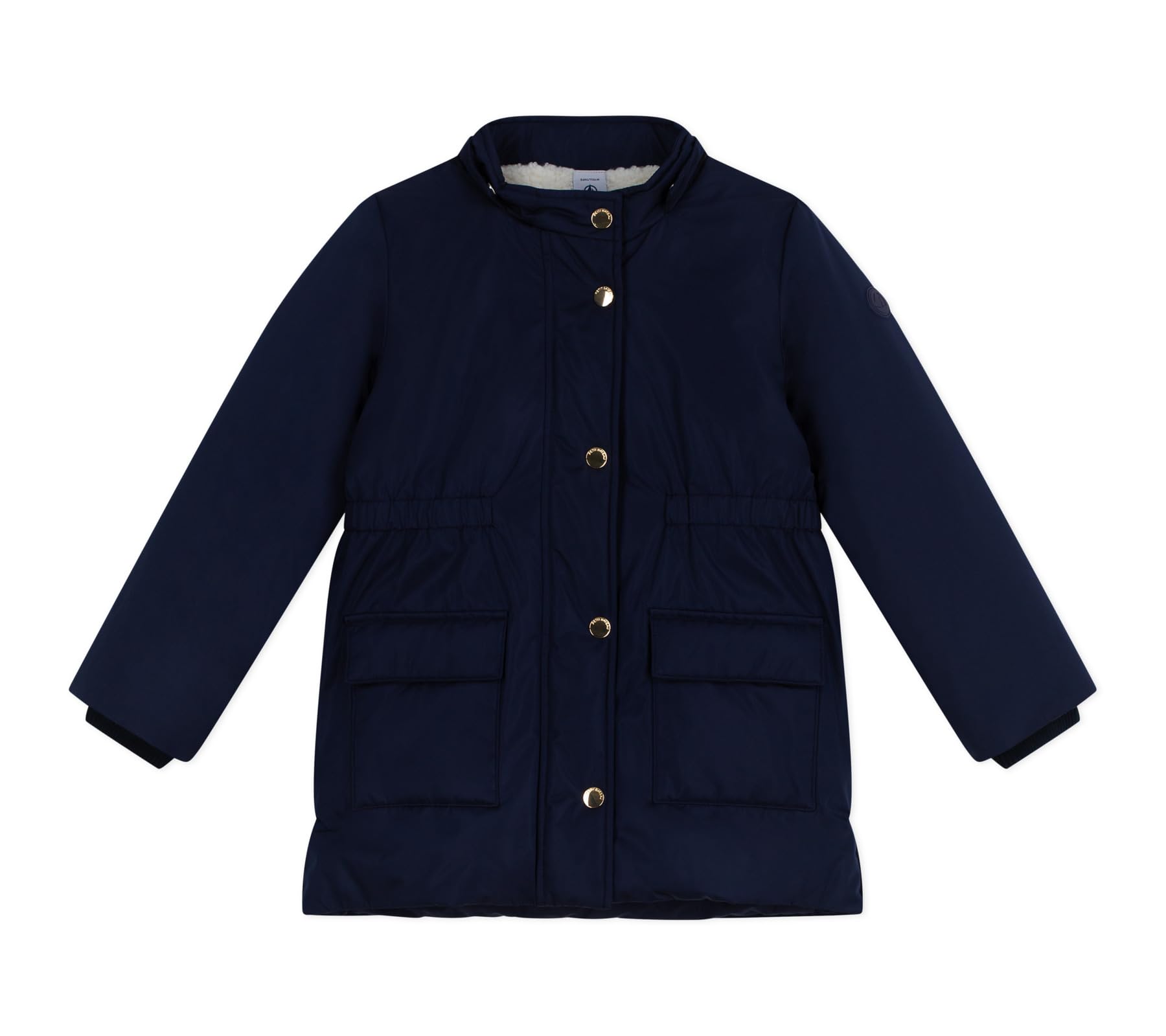 Petit Bateau Petit Bateau Parka Niño Medio Largo Liso, Smoking., 10 Años