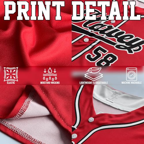 Jersey de béisbol personalizado con llama de hip hop, gráfico de fuego, para hombres y mujeres, conjunto de equipo, estilo callejero, regalo miniatura 5