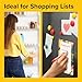 X-bet MAGNET Magnetic Notepads for fridge 120 sheets, grocery list pad for fridge, double gummed paper with color printing, magnetic shopping list pad for fridge (4 pack 30 sheets)