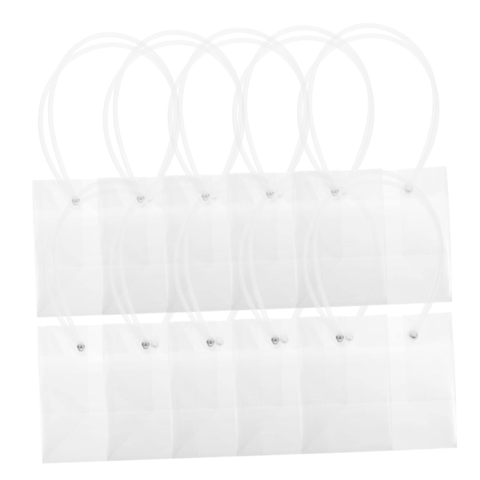 Ipetboom 2 Set Borsa Di Fiori Sacchetti Per Fiori Sacchetto Trasparente Shopper in Carta Con Manici Borse Della Spesa Borsa Bouquet Con Manico Sacchetti Per Confezioni 10 Pezzi * 2