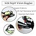 Yolyoo Night Vision Goggles,Spy Googles Spy Gear Adjustable Kids LED Night Goggles Flip-Out Lights Green Lens for Racing Bicycling, Skying to Protect Eyes Children's Day Gift