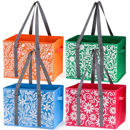 Yarlung 4 Pack Reusable Grocery Bags