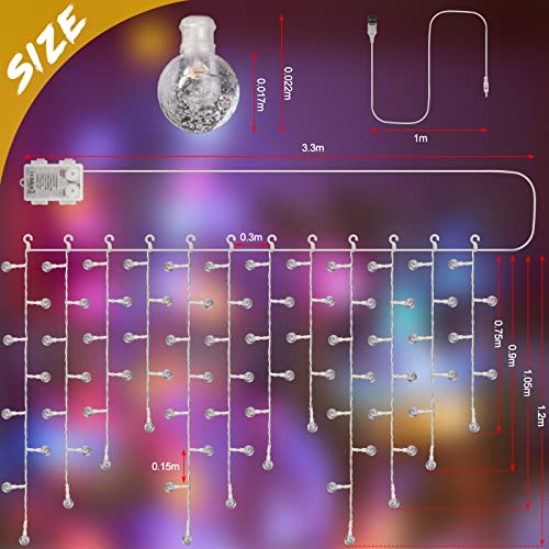 Tenda Luci Led, Enteenly RGBW Tenda luminosa