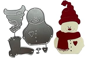 Snowman Metal Cutting Die: Delightful Christmas Craft Essential